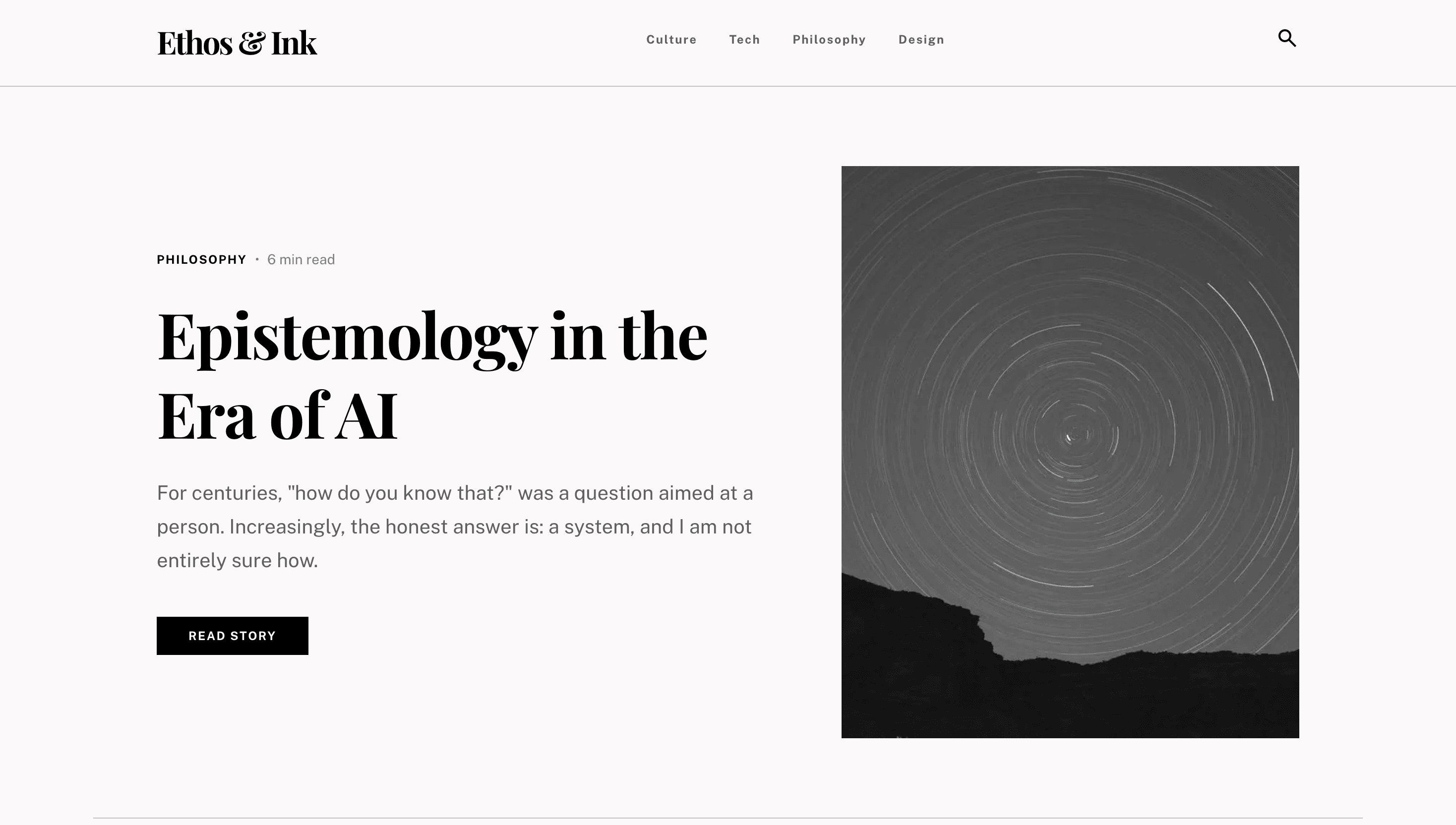 Blog / Publication screenshot